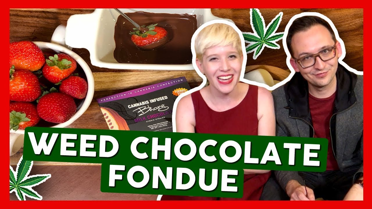 WEED CHOCOLATE FONDUE for Valentine's Day ❤️