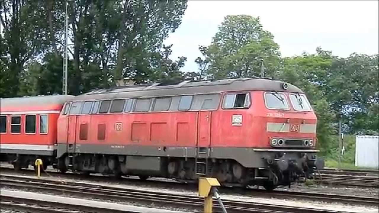 Special: Die 218 326 bei der Arbeit in Lindau (Motorstarts, rangieren, Bereitstellung, Ausfahrten)