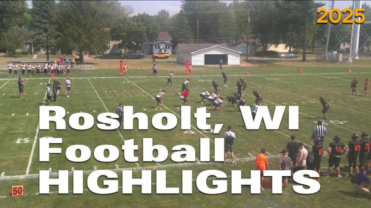 Rosholt WI 2025 Football Highlights