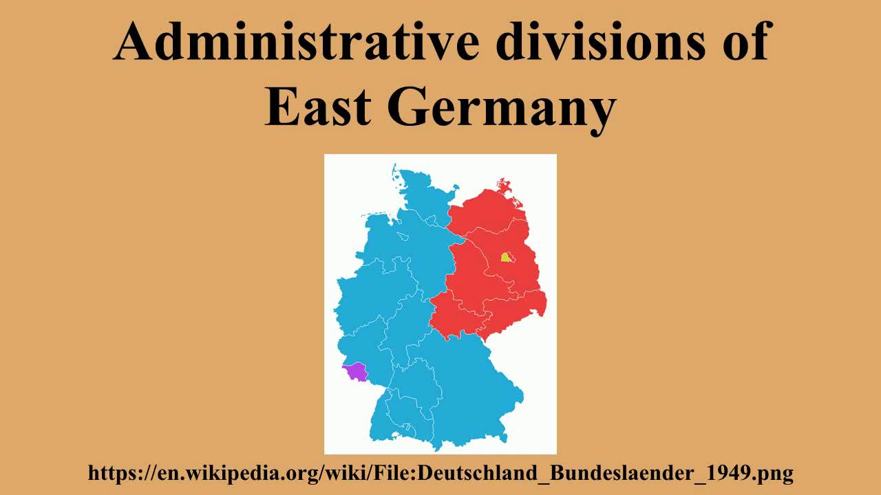 Administrative divisions of East Germany