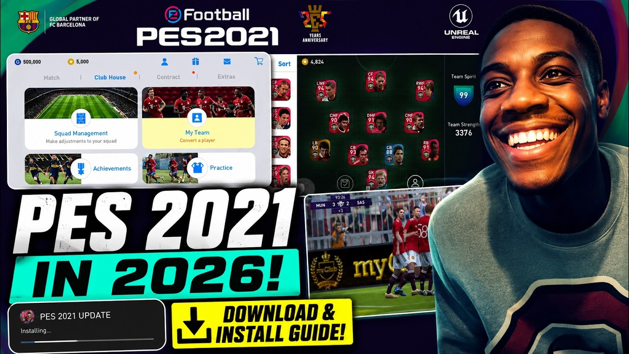 PES 2021 Mobile is BACK in 2026! 🚀😱 How to Download & Install PES 2021 on Android | Full Tutorial 🔥