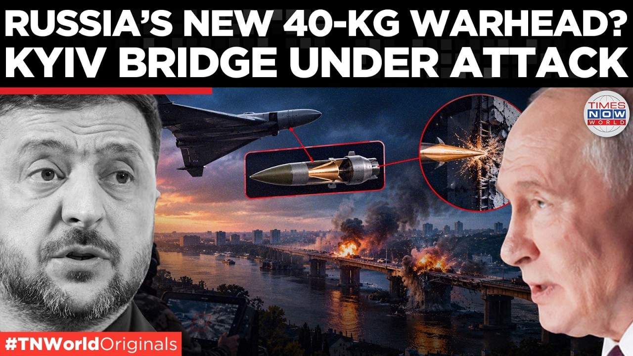 Russia&rsquo;s New Drone Weapon? 40-Kg Warhead Reported in Kyiv&rsquo;s Southern Bridge Strikes | TN World