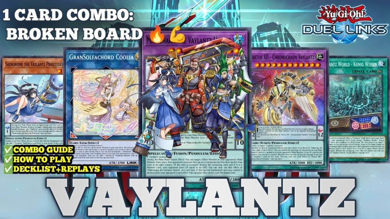 [VAYLANTZ]1 CARD = BROKEN BOARD MORE THAN 4 HEAVY DISRUPTION(Combo Guide & Replays)IN YU-GI-OH DL.