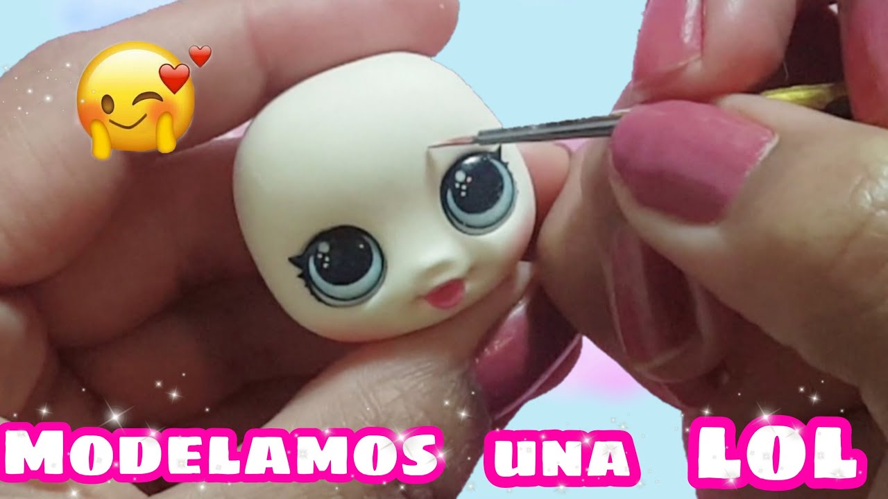 💛💚 Cómo Hacer una LOL en PORCELANA FRÍA// Para APLIQUES 💚 LLAVEROS 💙 Little Dreams 😍