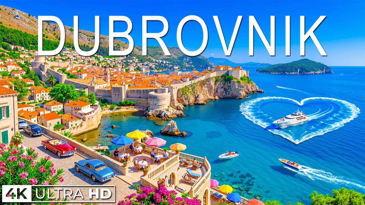 Dubrovnik 🇭🇷 4K Drone Footage | Old Town Walls, Red Roofs & Breathtaking Adriatic Views
