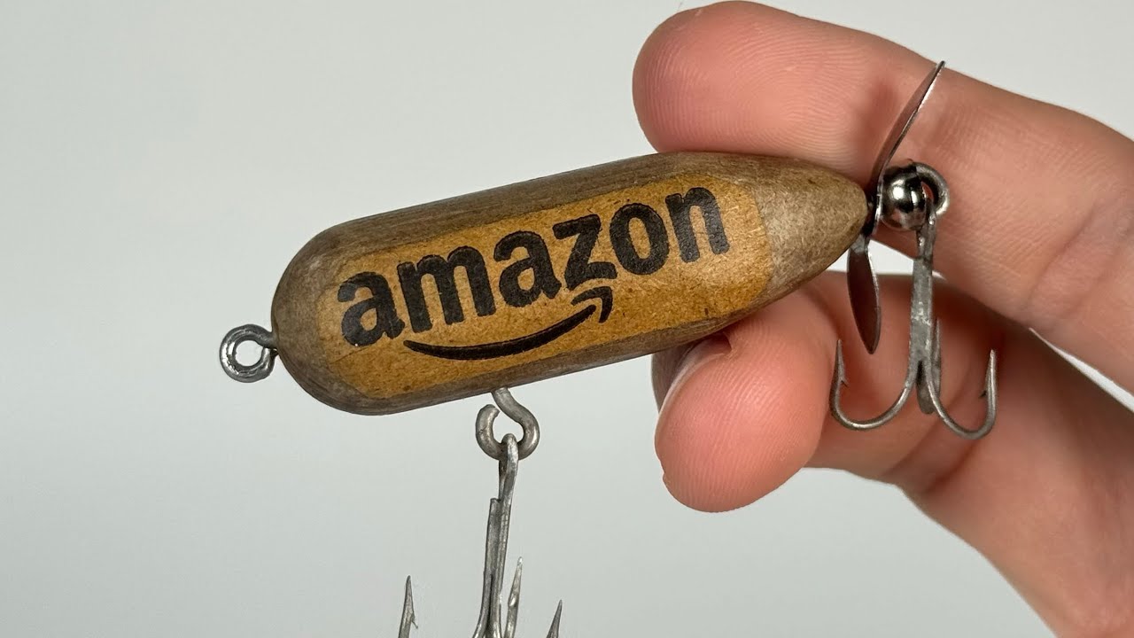 【バス釣り】アマゾンのダンボールでルアー作り。煮たり叩いたり圧縮してヤスリにかける