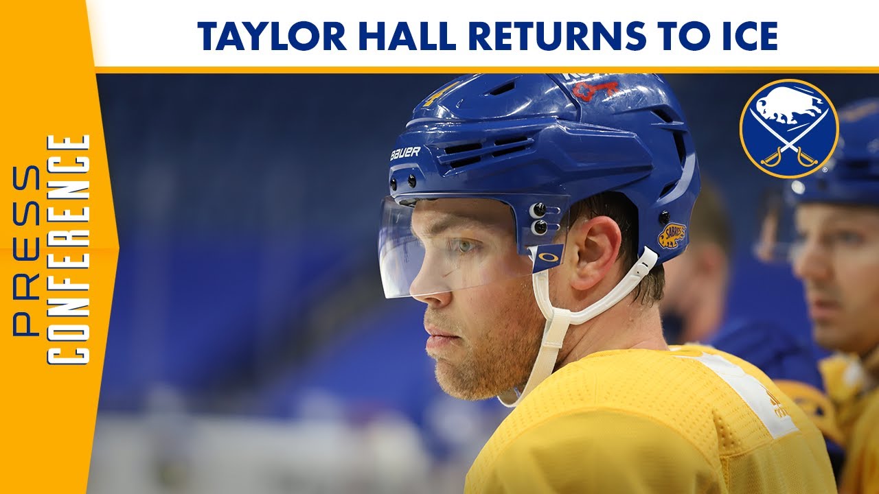 Taylor Hall Returns to Practice Following COVID Quarantine | Buffalo Sabres
