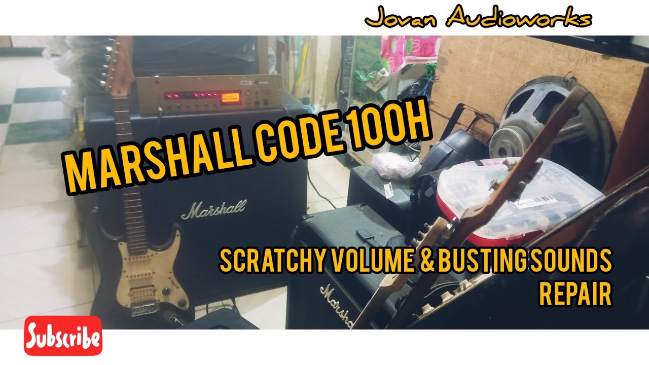 Marshall Code 100H - Repair ( Scratchy Pot & Busting Sounds )