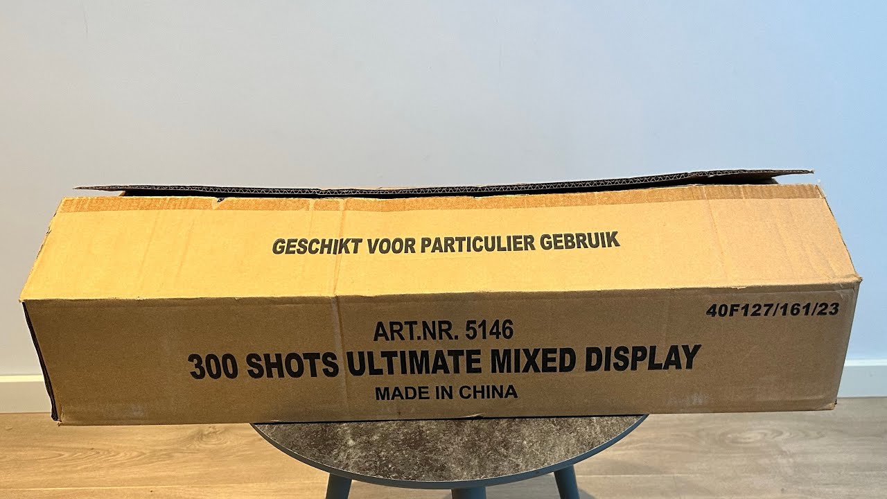 Ultimate Mixed Display : 300 Shots : Magnum Vuurwerk : 1500 Gram : 20mm : Batch 2023 [Long Distance]