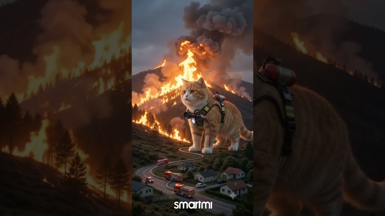 Clocking out after fighting a whole mountain fire... 👨&zwj;🚒🐾 #smartmi