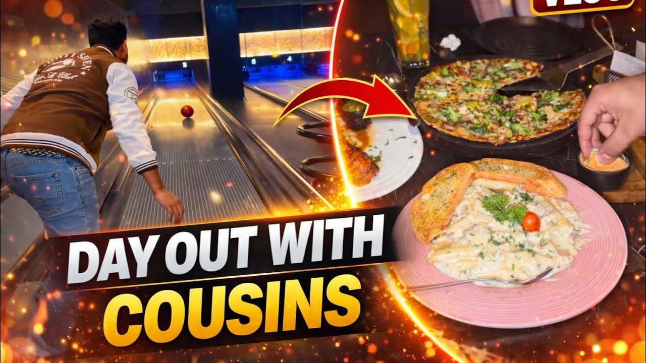 Bowling me kon jeeta?🤔|Day out with cousins❤️|fun vlog💪🏻