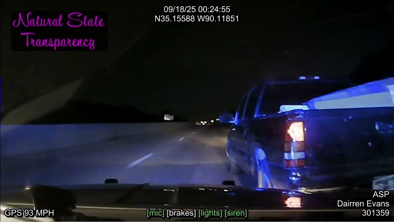 Pościg/TVI Tennessee Highway Patrol/West Memphis Arkansas State Police Troop D Traffic Series 1681