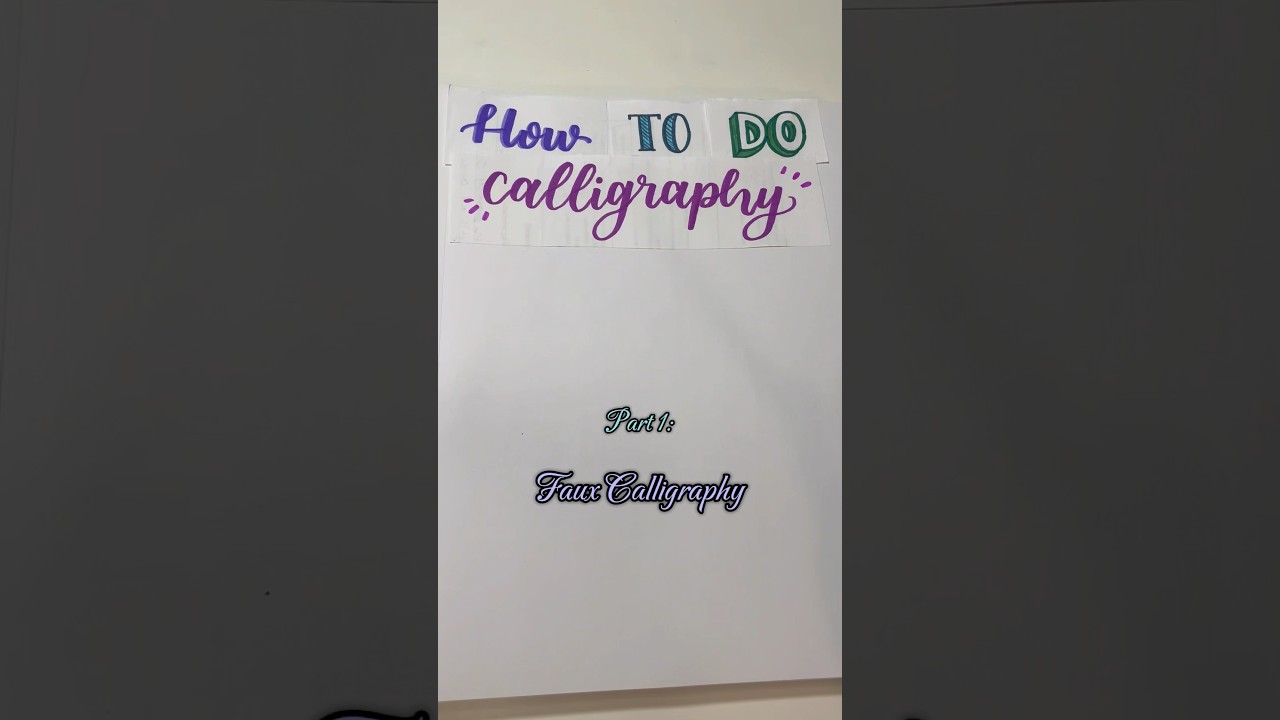 Learn calligraphy with this tutorial for beginners! #calligraphy #calligraphytutorial #lettering