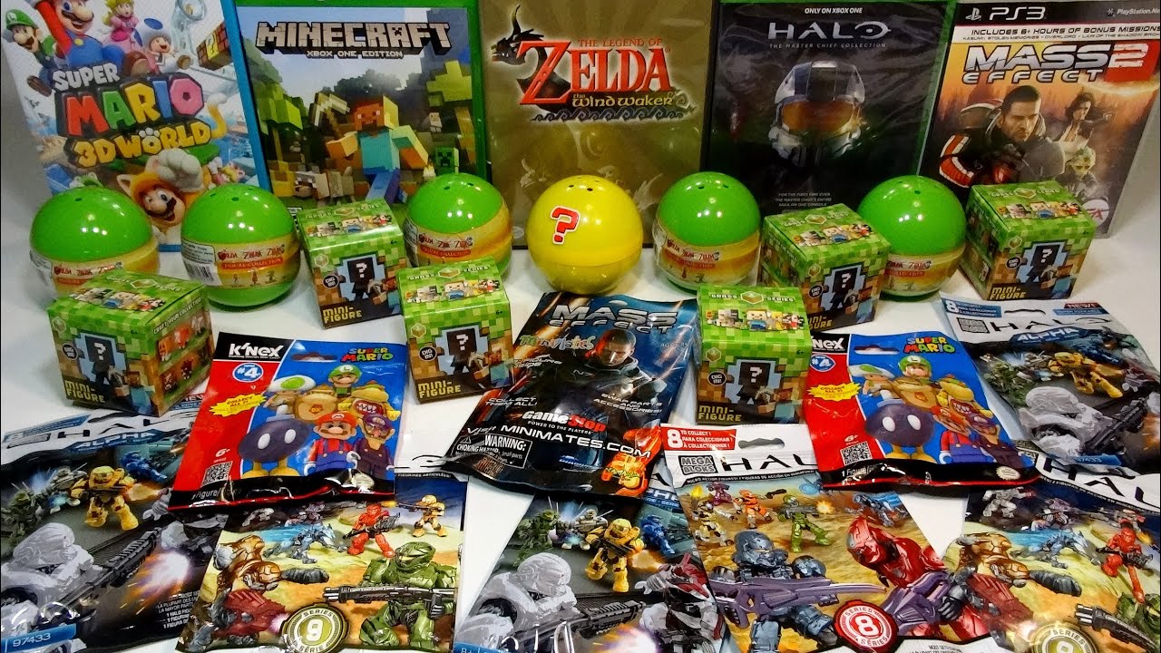 Открываем скрытые пакеты/коробки: GAMER EDITION! Minecraft, Zelda, Halo, Mario и Mass Effect!