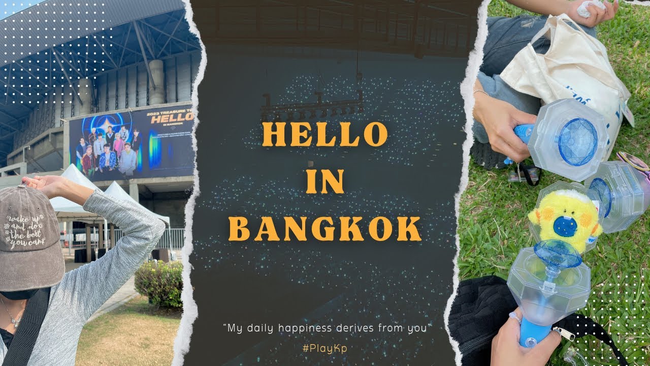Concert Vlog 💎 Hello in Bangkok ✨💙 | ไปคอน treasure ครั้งแรก!! , โซนดอยบนสุด สนุกหัวโยกเว่ออ! 🔥