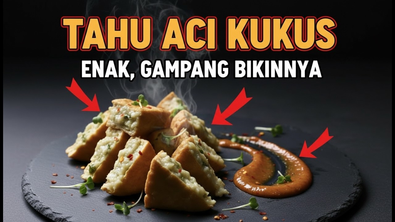 RESEP TAHU ACI KUKUS BUMBU KACANG , GAMPANG BANGET BIKINNYA