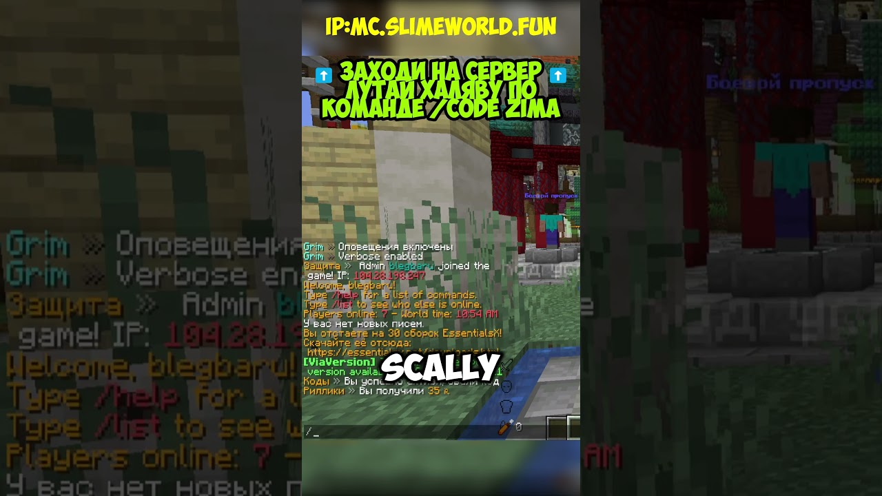mc.SlimeWorld.fun #rwdomer #Reallyworld #FunTime #Minecraft #MrDomer #майнкрафтсервер #l1roze