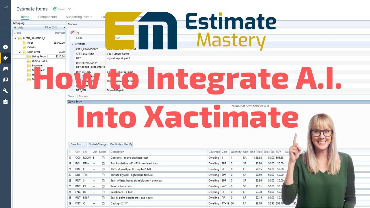 Часть 2: Как интегрировать ИИ в Xactimate