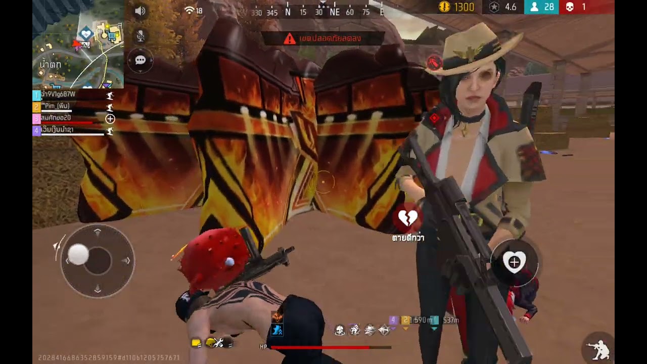 เมื่อมาทำคลิปเล่น free fireแล้วเพื่อนไม่ชุบทั้งเกม