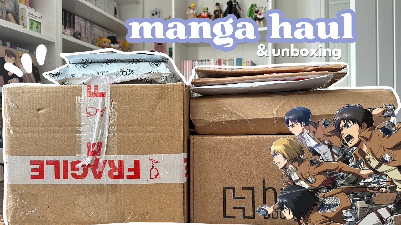 manga haul & unboxing 🌷 | collective [35+  volumes ]