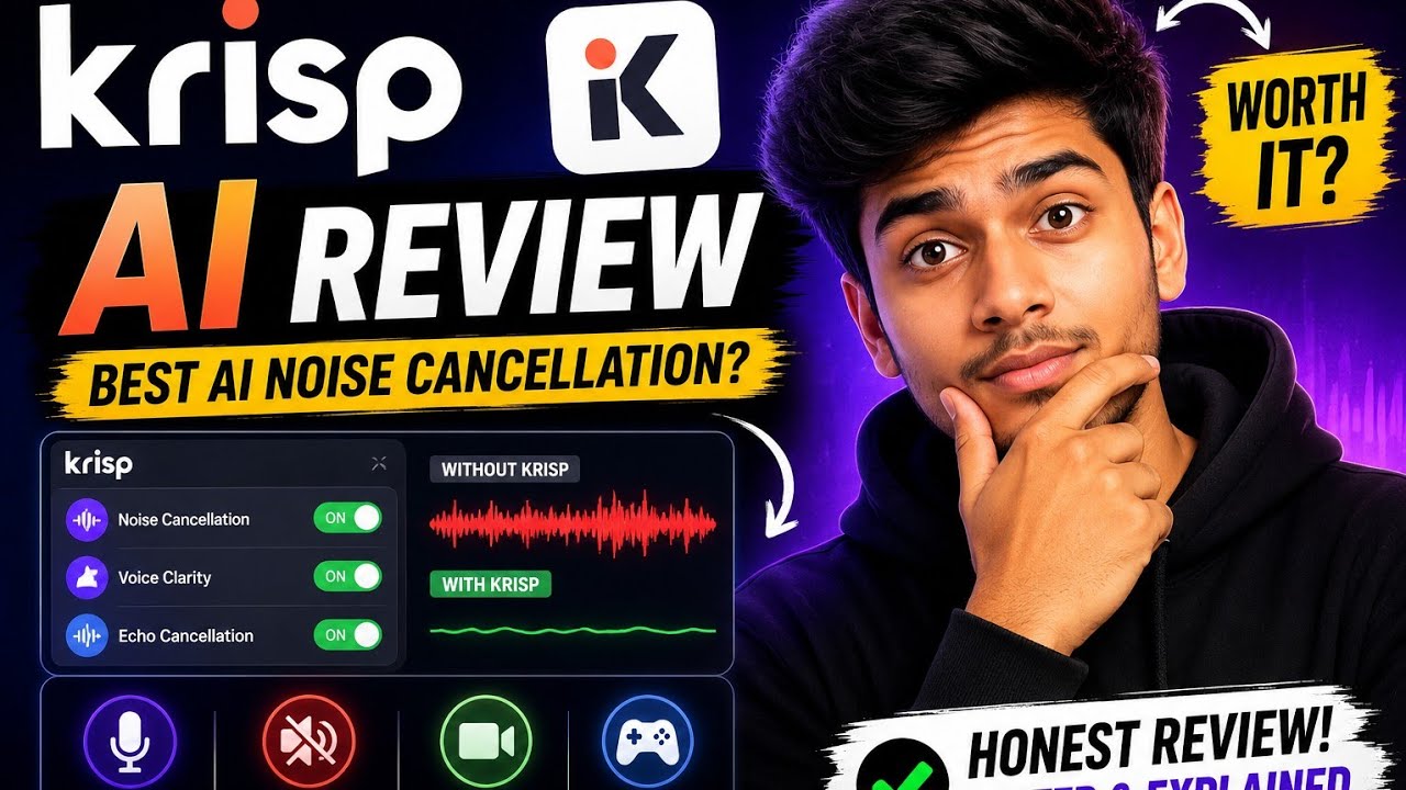 Krisp AI Review 2026 🔥 Best AI Noise Cancellation Tool? Full Test & Honest Review
