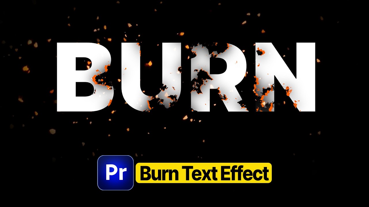 How to Make Cinematic Burning Fire Text Effect in Premiere Pro (No Plugins)