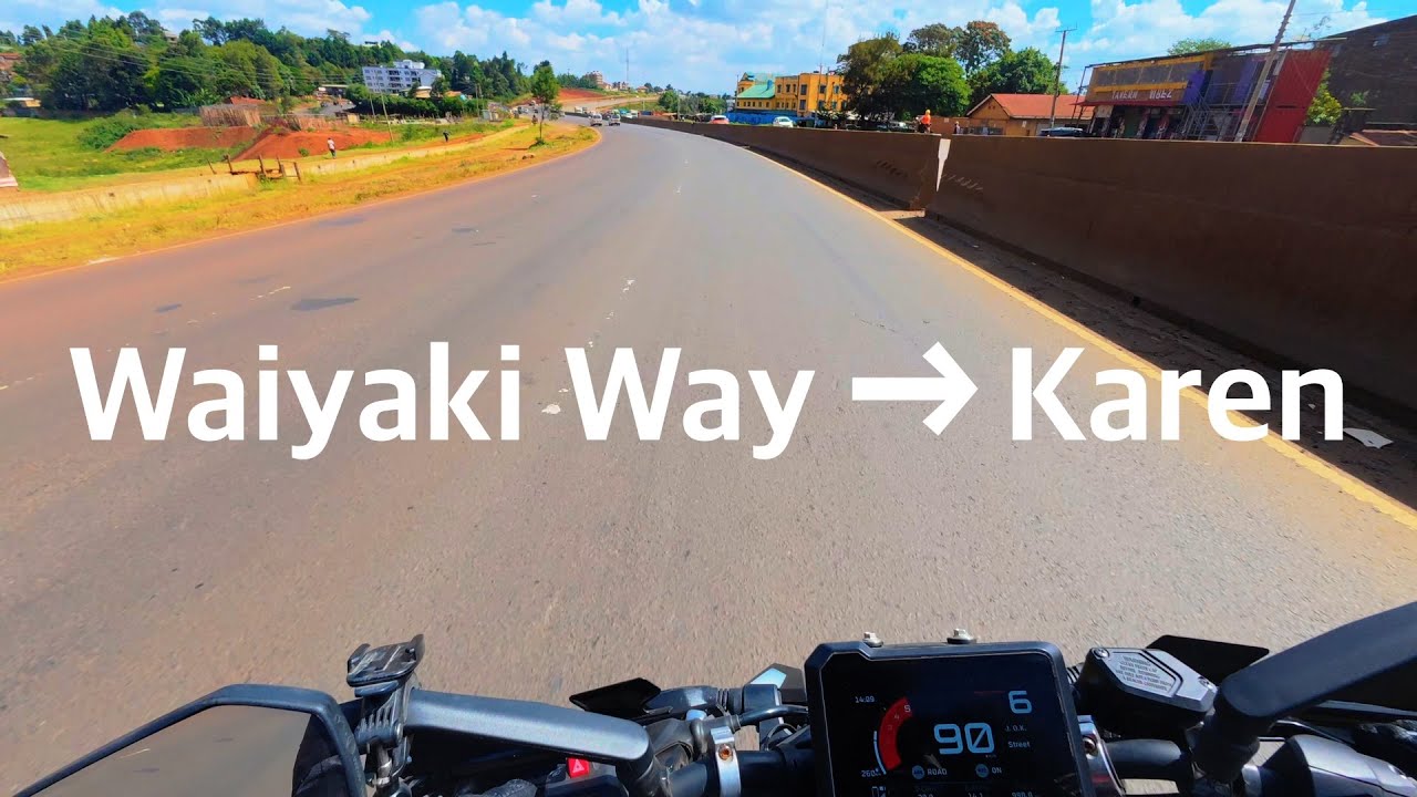 Calm Motorcycle Ride | Waiyaki Way to Karen