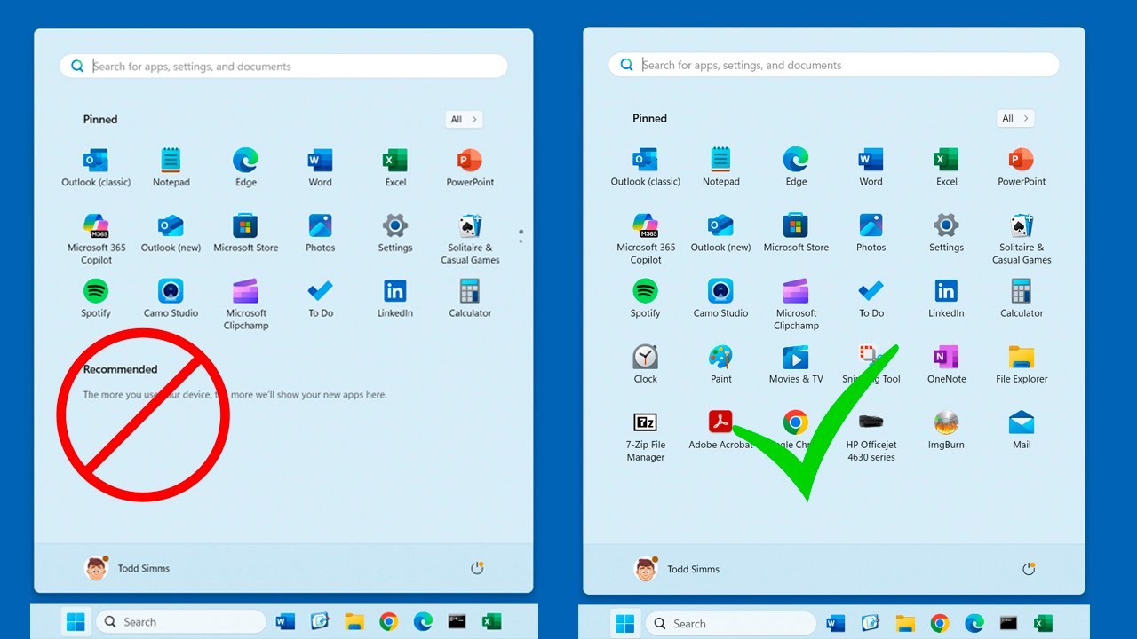 How to Completely Remove the Recommended Section from the Windows 11 Start Menu