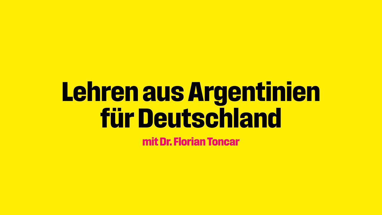 Online Veranstaltung: Lehren aus Argentinien für Deutschland mit Dr. Florian Toncar