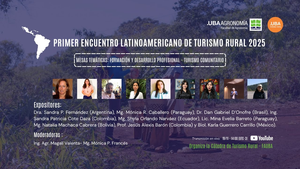 Primer Encuentro Latinoamericano de Turismo Rural 2025 | C&aacute;tedra de Turismo Rural FAUBA - UBA