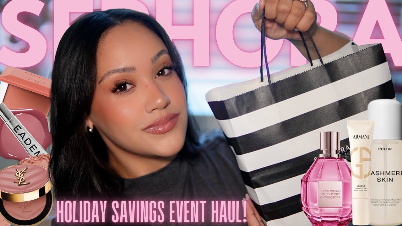 ОГРОМНЫЕ СКИДКИ SEPHORA НА ПРАЗДНИЧНЫЕ АКЦИИ! 🛍 | Я НЕМНОГО ПОБЕЖДАЛА РУМЯНАМИ! 🤪 ЭМИ ГЛЭМ ✨