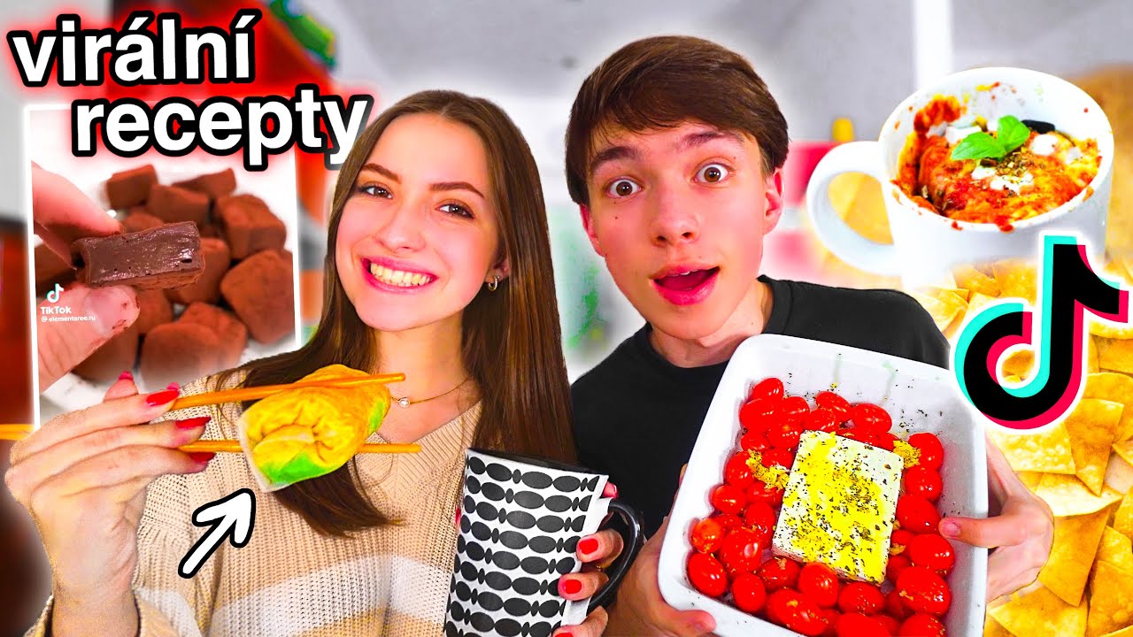 Zkou&scaron;&iacute;me Vir&aacute;ln&iacute; TIKTOK J&Iacute;DLA! (rajčatov&eacute; těstoviny, pizza do hrn&iacute;čku, dom&aacute;c&iacute; chipsy, jarn&iacute; z&aacute;vitky)