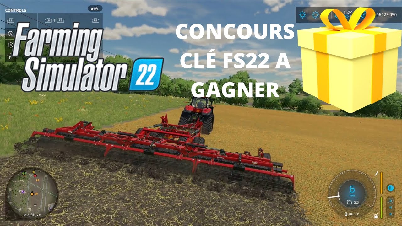 FS22 Gameplay #2 + concours une clé FS22 a gagner Fin 20 décembre 2021