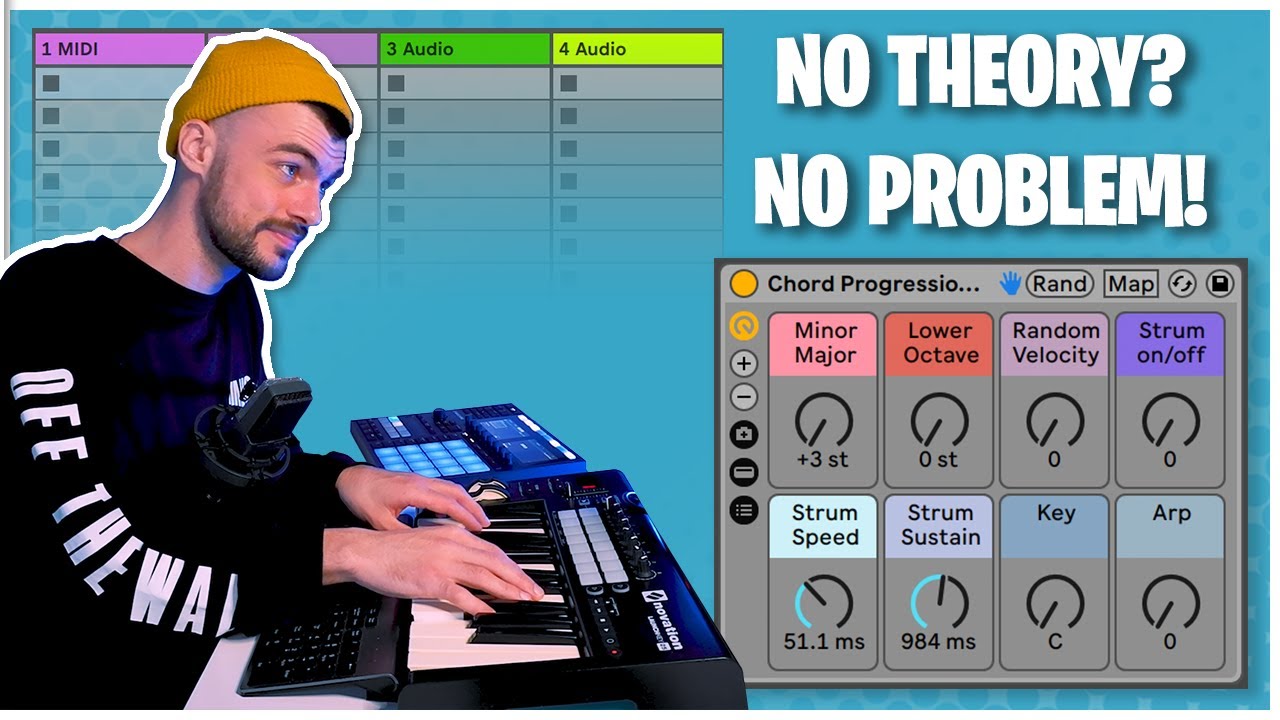 Как автоматически генерировать аккорды в Ableton Live 11