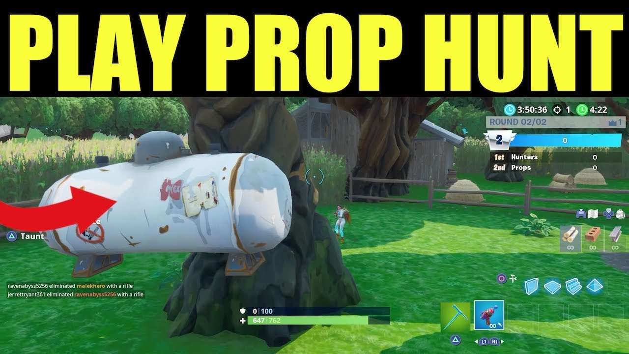 How to Play PROP HUNT on Fortnite // Prop Hunt Code Fortnite New Game mode