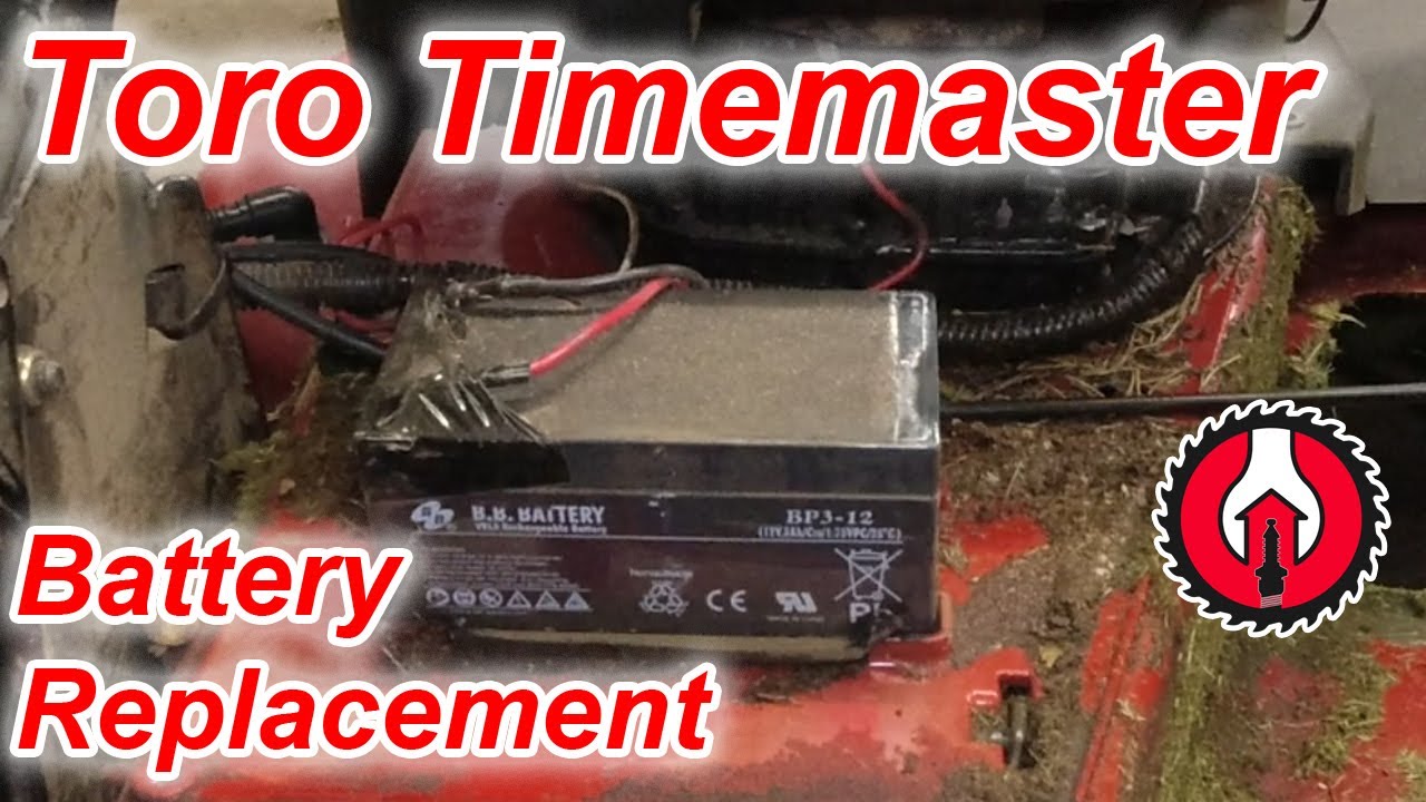 Замена батареи Toro Timemaster