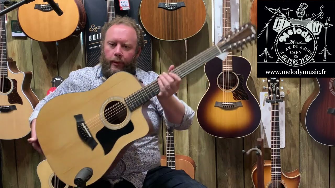 Demonstration de la nouvelle Guitare Taylor 150ce 12 cordes!!!