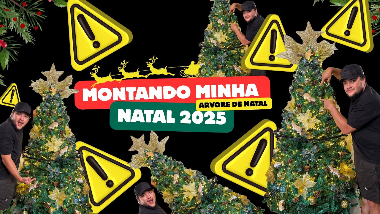 Montando minha árvore de Natal 2025 #natal2025 #natal #decoraçãodenatal #arvoredenatal 