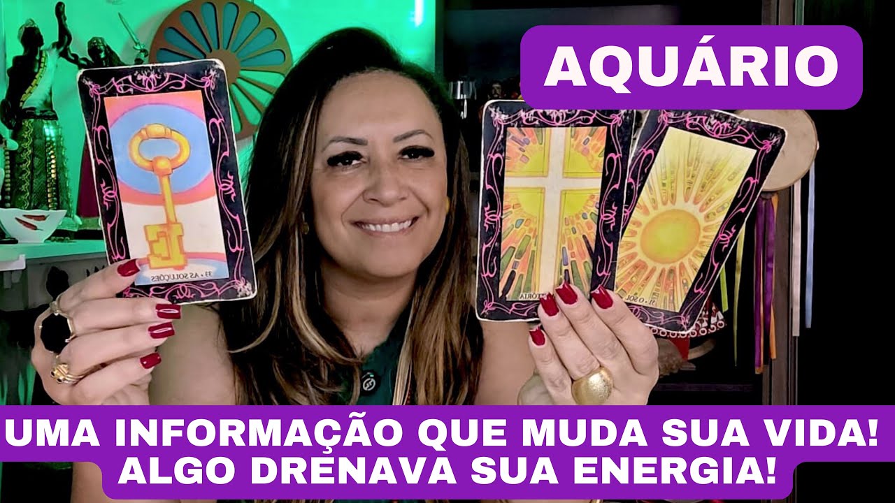 AQUÁRIO ♒️ UMA INFORMAÇÃO QUE MUDA SUA VIDA! ALGO ESTAVA DRENANDO SUA ENERGIA!