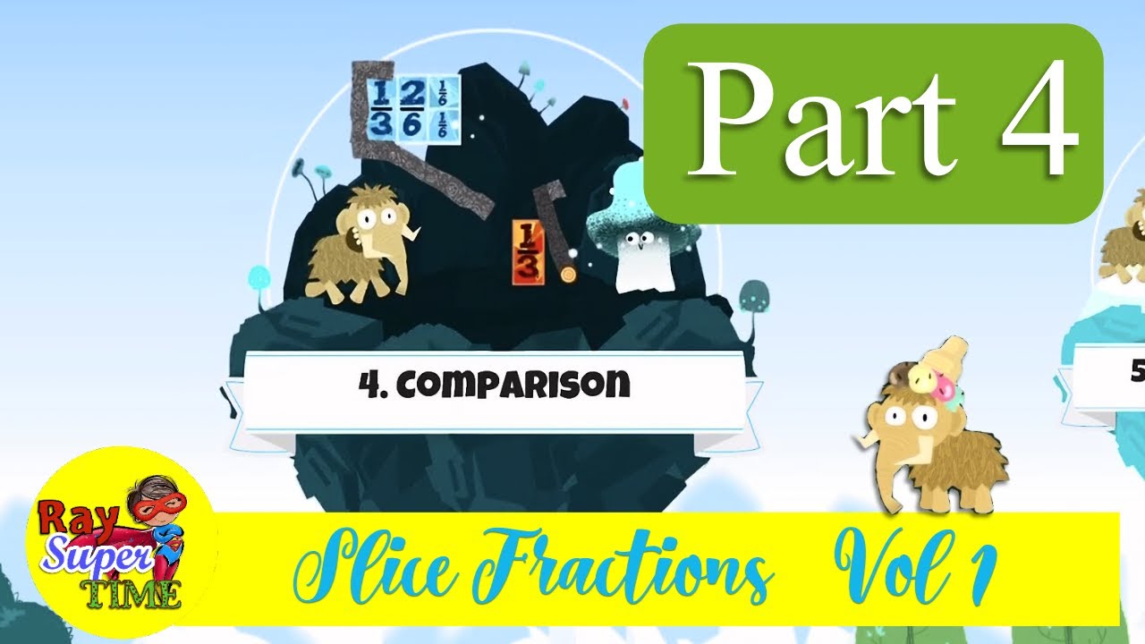 Slice Fractions Part 4/6 Fun Math Puzzles