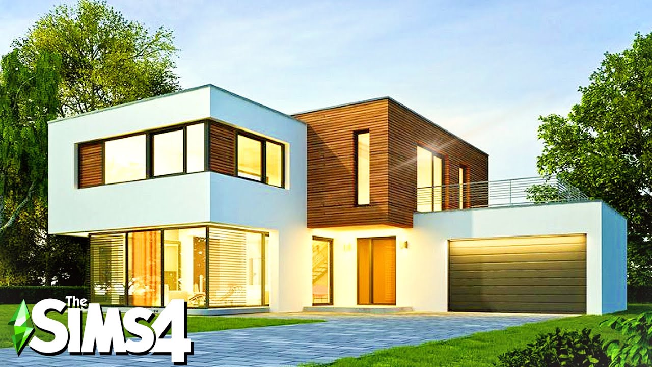 MODERN FAMILY HOME ~ Curb Appeal Recreation: Sims 4 Speed Build (No CC)