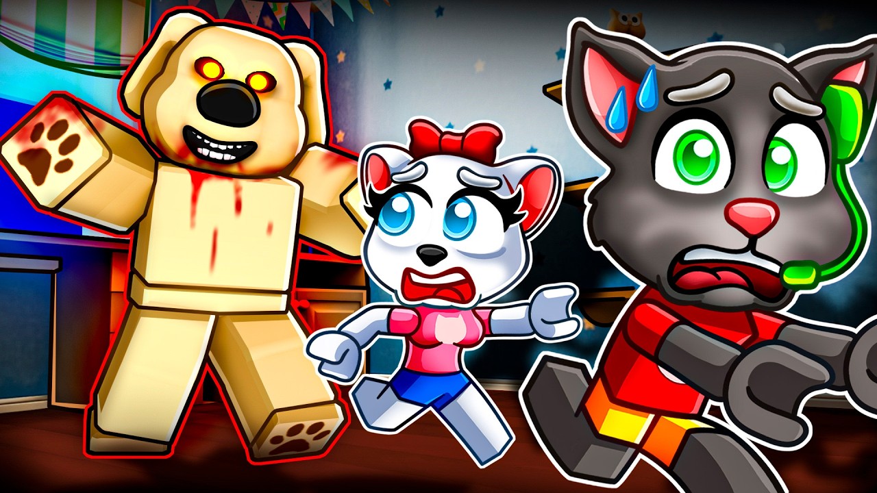 TALKING TOM & ANGELA ESCAPE EVIL TAKING BEN.. (Roblox)
