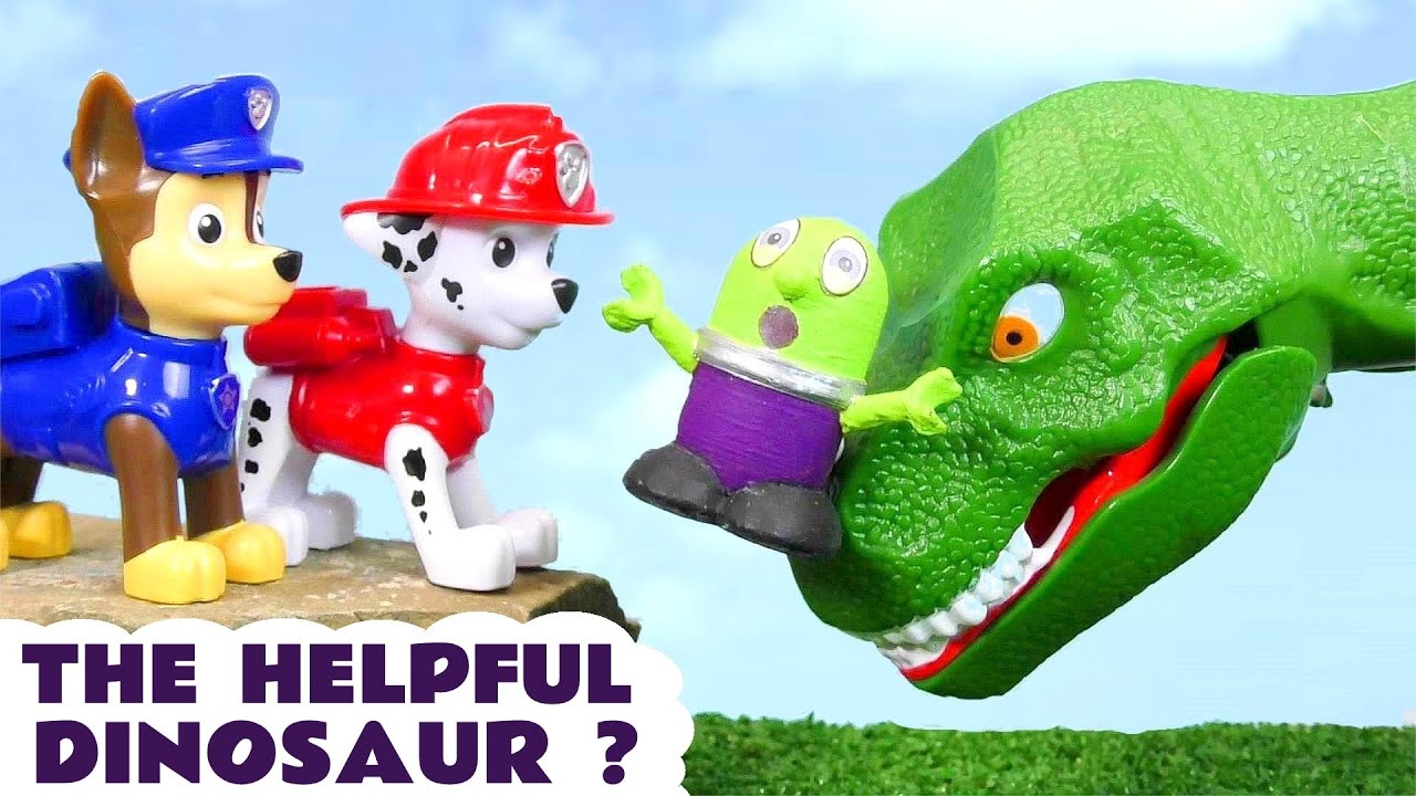 Is the Dinosaur being Helpful to Marshall Chase and the Funlings?