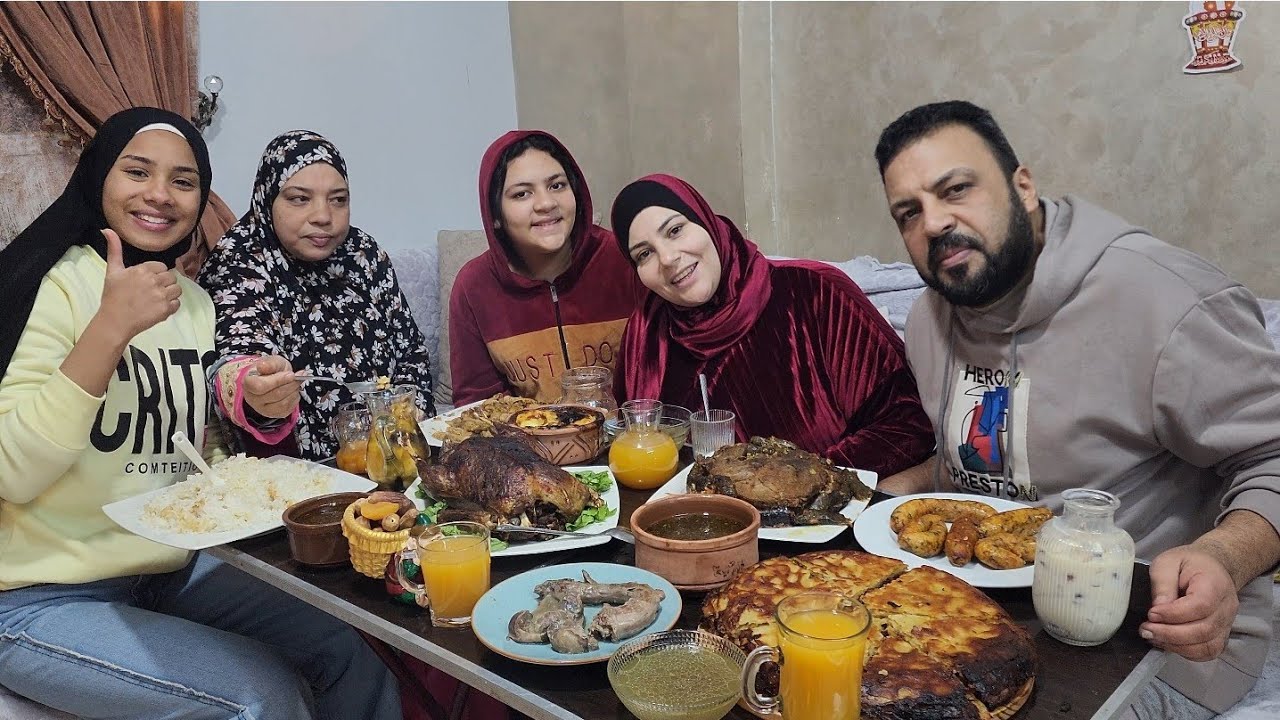 فطار أول يوم رمضان💚