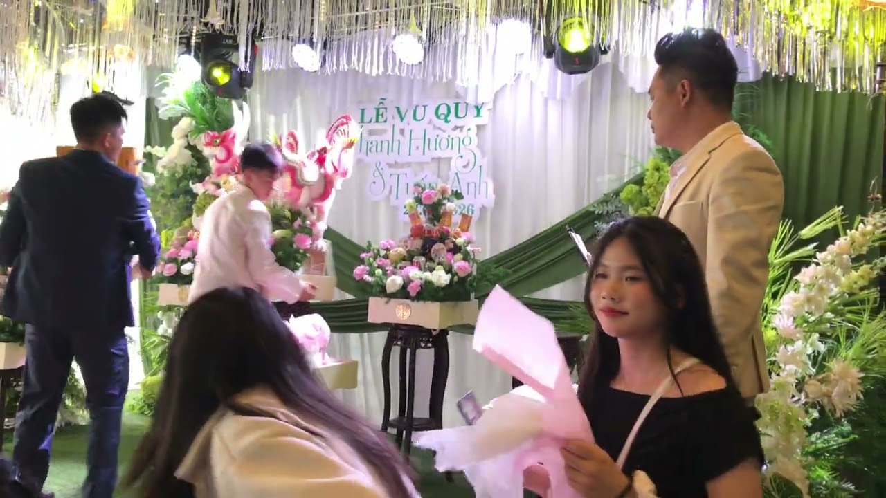 Lễ đính hôn thanh hương và Tuấn anh tại nhà gái f1 