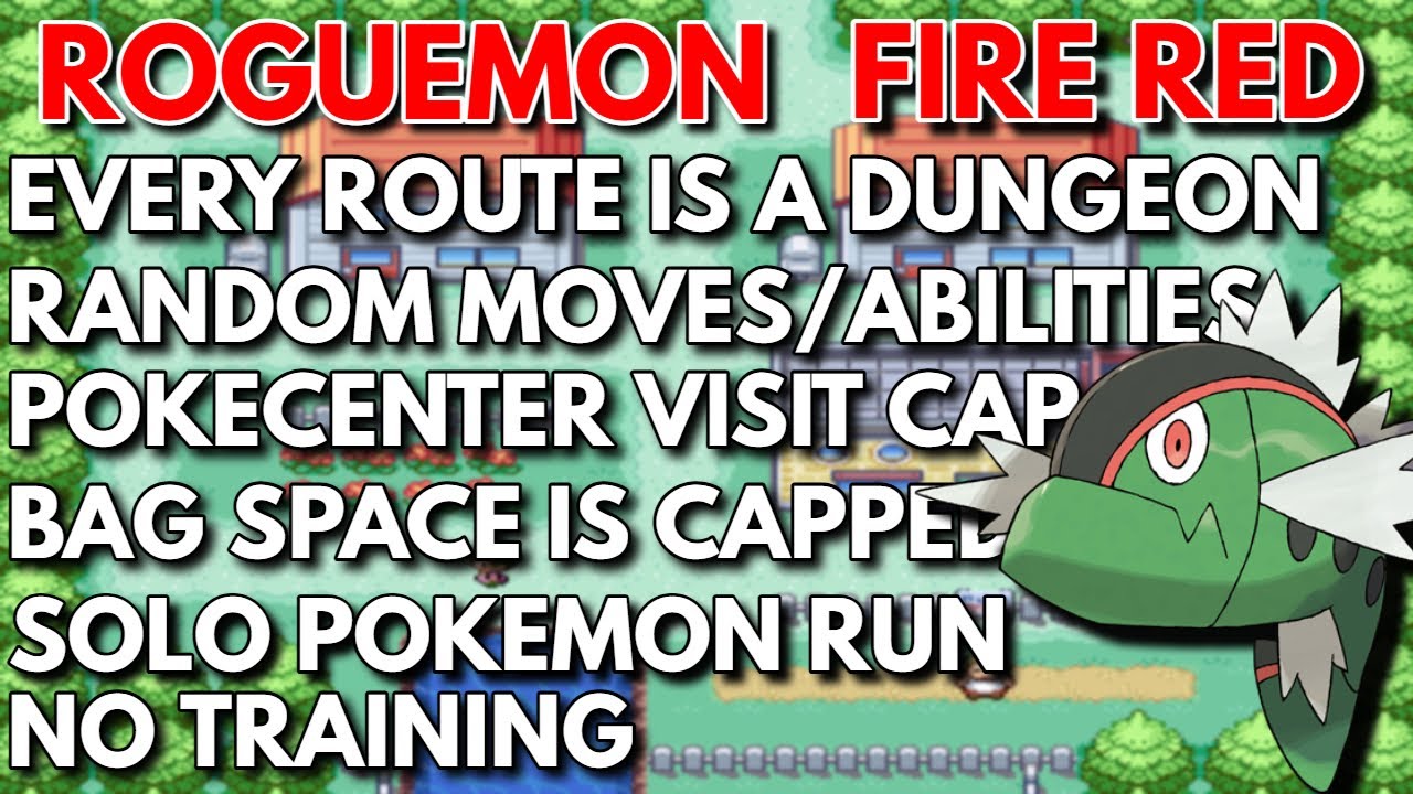 (only Basculin W runs) Pokemon Firered Natdex Roguemon 600+ ATTEMPTS