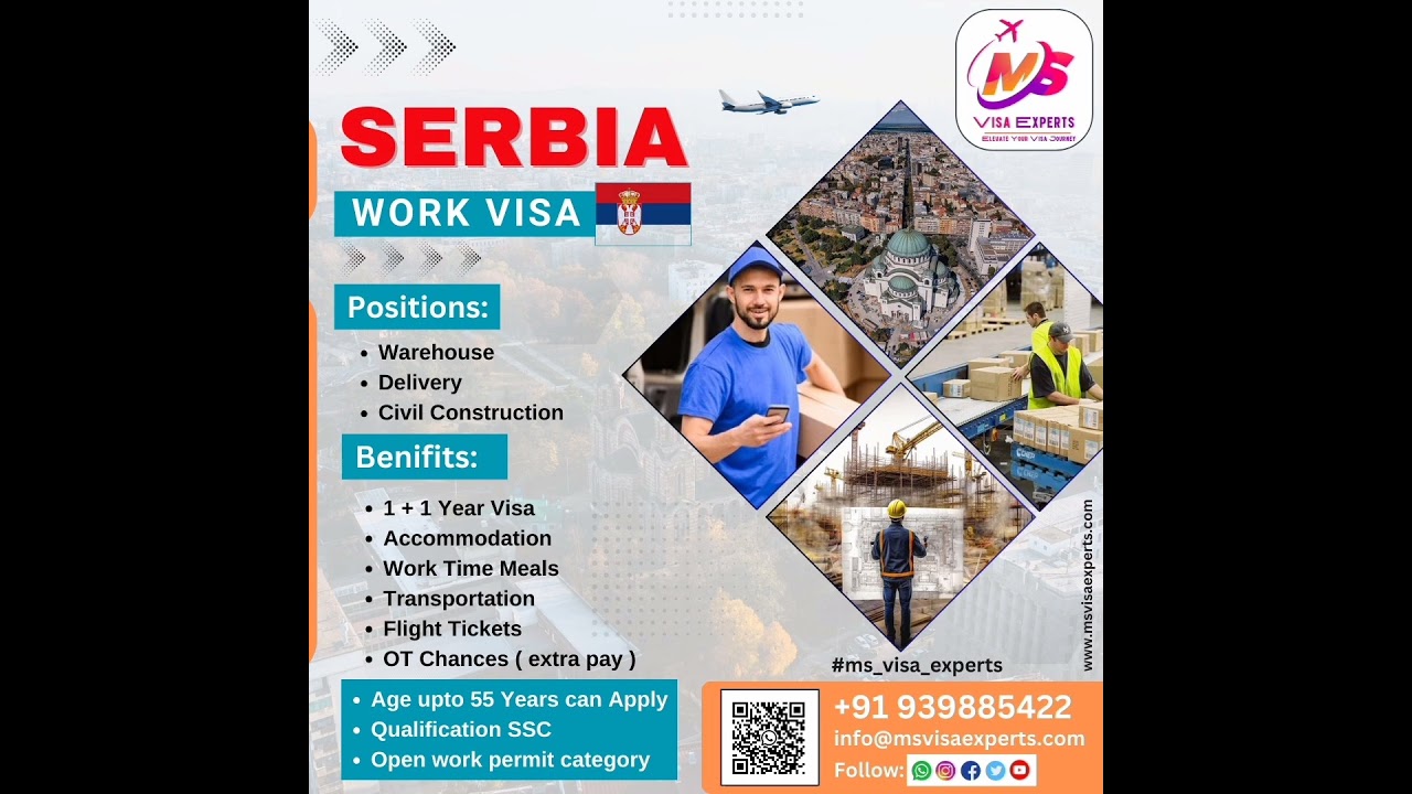 SERBIA🇷🇸 WORK VISA✈️ || Apply Now 2025 || #serbia #serbiavisa #serbiatravel #europvisa #viralvideo