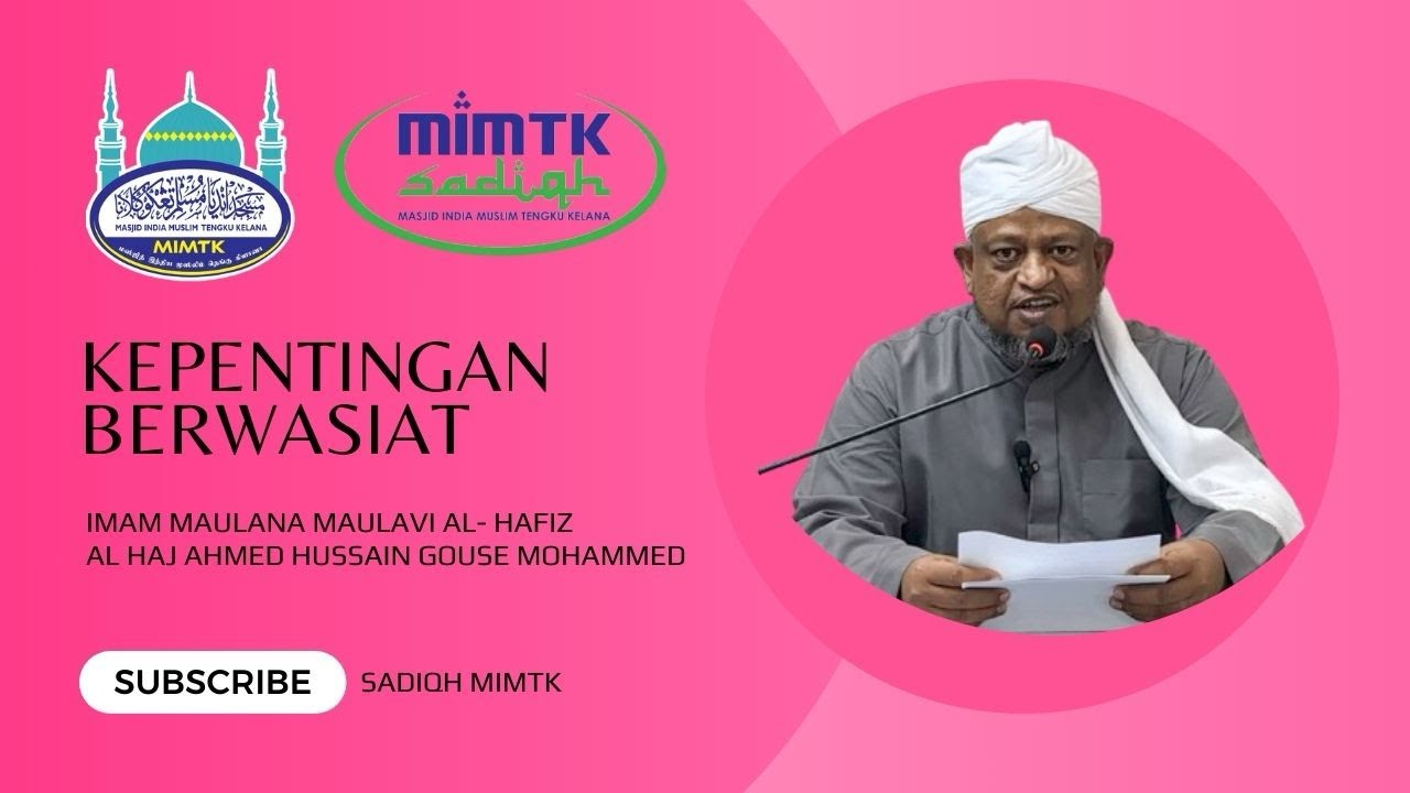Kepentingan Berwasiat | Imam Ahmed Hussain| Tazkirah Ramadan| MIMTK | Biro Sadiqh | Bahasa Tamil