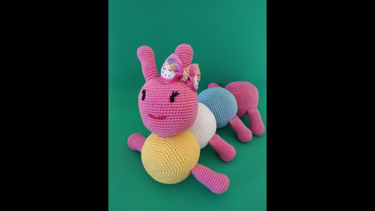 Centopeia em Amigurumi 