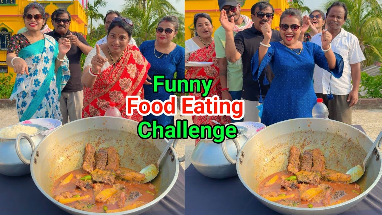 Funny Doi Katla Fish Rice Eating Challenge
